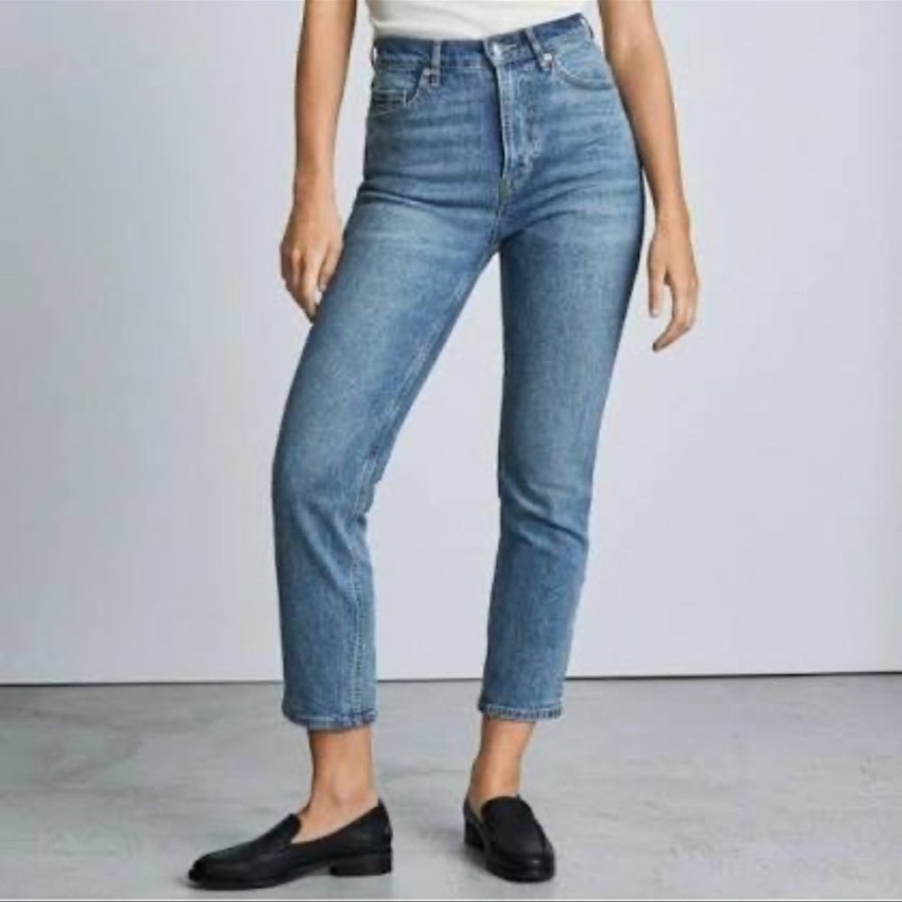 EVERLANE The Cheeky Jean Medium Wash High Waist Denim Jeans 30